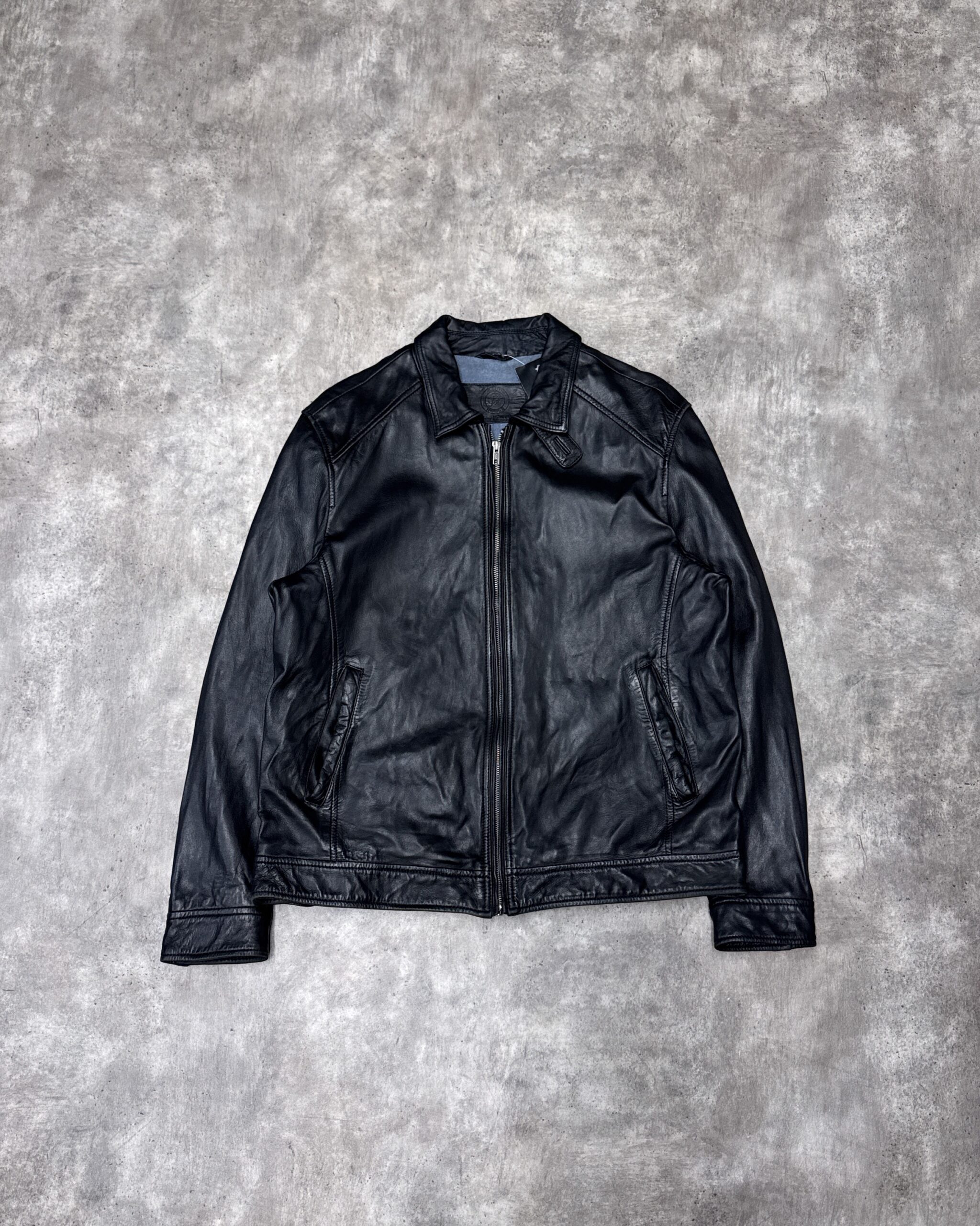 Campera Club House de Cuero Vintage
