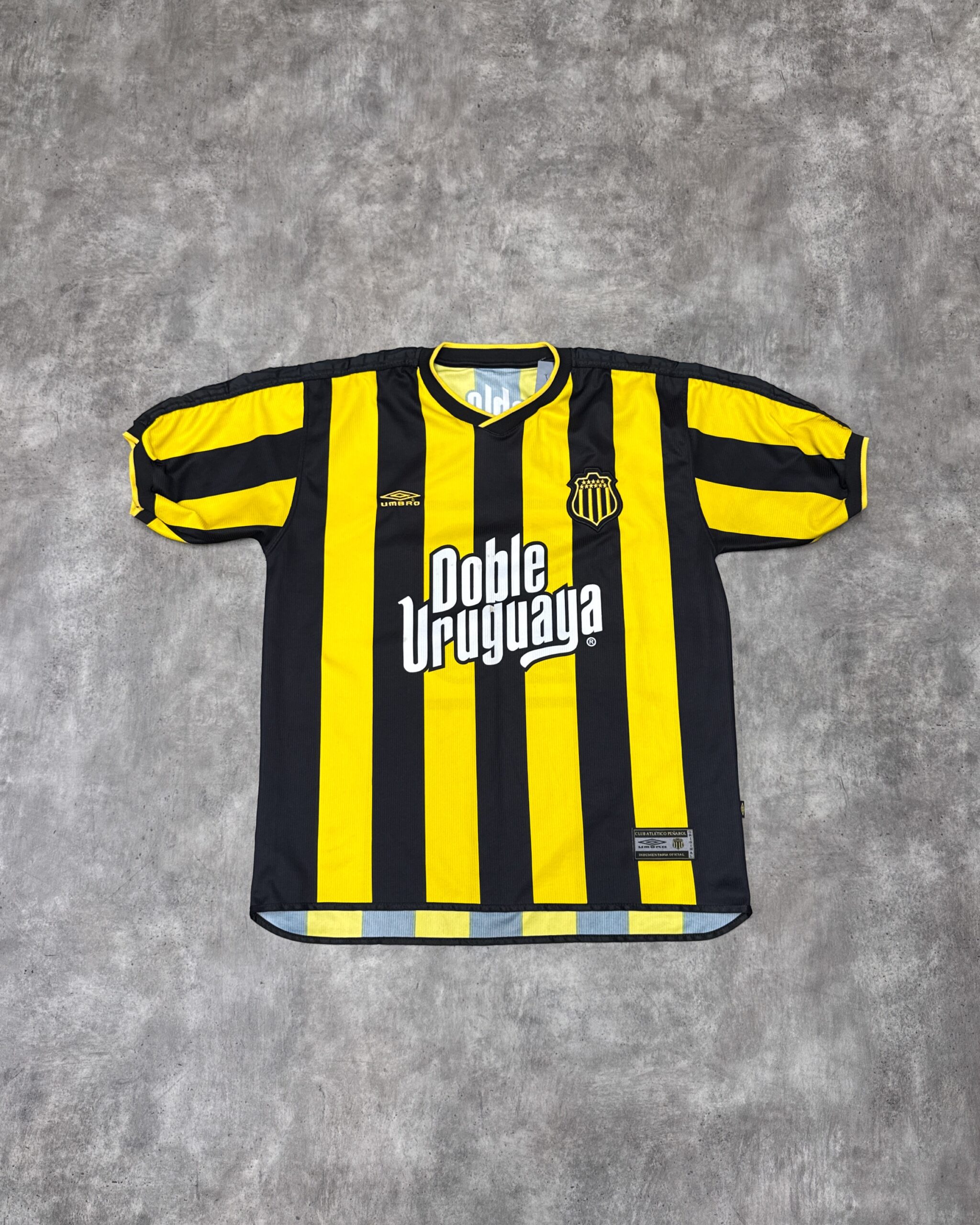 Casaca Peñarol Umbro Doble Uruguaya, año 2002, dorsal 10 Pablo Bengoechea