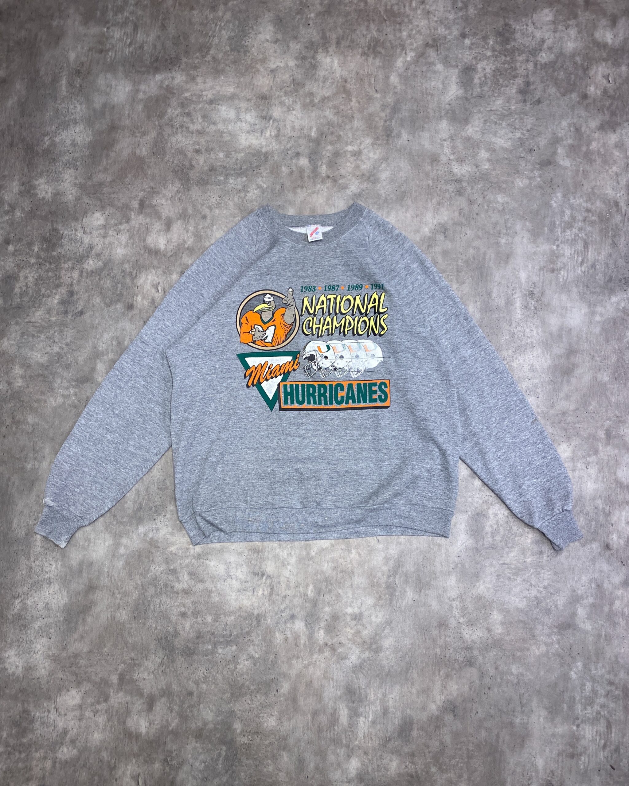 Crewneck Vintage Miami Hurricanes